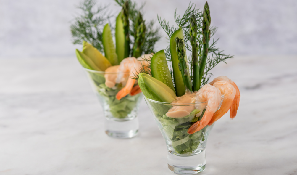 Prawn cocktail in a glass