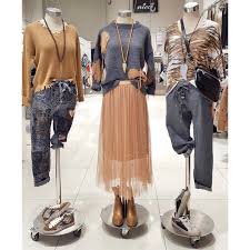 Outfit display in store