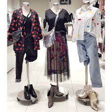 Outfit display in store