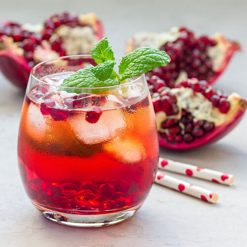 Pomegranate Mojito Mocktail